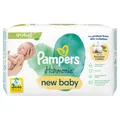 Pampers Harmonie New Baby Feuchttücher Plastikfrei 3 Packungen = 138 Baby Feuchttücher