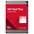 WD Red Plus interne Festplatte NAS 6 TB (3,5'', Datenübertragung bis 185 MB/s, Workload 180 TB/Jahr, 5.640 U/min, 128 MB Cache, 8 Bays) Rot