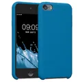 kwmobile Schutzhülle kompatibel mit Apple iPod Touch 6G / 7G (6. und 7.Generation) - Hülle Silikon gummiert - Cover Case in Karibikblau
