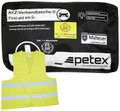 Petex 43939704 Plus schwarz DIN 13164:2022 inkl. Warnweste gelb EN 20471 Verbandtasche Inkl. Warnweste Pkw, Wohnmobile, Van, SUV
