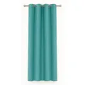 Bestlivings Vorhang „Ellen“ mit Ösen (1 St), Ösen, blickdicht, einfarbig, waschbar bei 30°C, bügelleicht, strapazierfähig, formstabil blau 140 cm x 145 cm