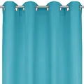 Bestlivings Blickdichte Türkise Gardine mit Ösen in 140x145 cm (BxL), in vielen Größen und Farben