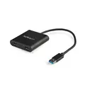 StarTech.com USB 3.0 auf Dual HDMI Adapter, USB 2x HDMI Monitor Konverter für Windows(macOS/ChromeOS/Linux nicht unterstützt)