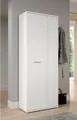 FORTE Schuhschrank mit 5 Böden / 6 Fächern, in weiß - 68,9x179,1x34,8cm (BxHxT)
