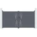 Doppelflügeltor Aus Aluminium 3m Veleta 300 X 180 Cm Grau