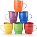 Steingut Kaffeetassen Set BONITA, 6-teilig, 350ml mit Henkel