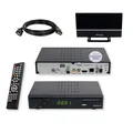 SET-ONE EasyOne 740 DVB-T2 Bundle, Freenet TV, HDMI Kabel, aktive Antenne