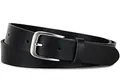 Frentree Ledergürtel MADE IN GERMANY, Gürtel für Damen und Herren, 3 cm breit, Schwarz, 90 cm