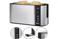 Balter Toaster TS-04-LCD Edehlstahl Silber, Langschlitz, für 4 Scheiben, 1500 W, LCD Restzeitanzeige, Auftaufunktion