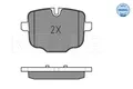 BREMSBELAGSATZ SCHEIBENBREMSE HINTEN MEYLE 025 247 0318 FÜR BMW
