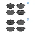 2x Meyle 025 247 0318 Bremsbelagsatz Scheibenbremse Hinten für BMW G20 G28 G80