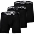 NIKE Herren Boxer Shorts, 3er Pack - Boxers, Cotton Stretch, einfarbig