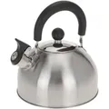 Excellent Houseware-Clasico Teekanne, Edelstahl, 19x12 cm, silber/schwarz - Silber/Schwarz