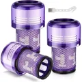 3 Stück HEPA Filter für Dyson V12 Detect Slim Absolute,Zubehö Ersatzfilter V12 Waschbar Ersatzteile Zubehör für Dyson Staubsauger V12 Filter 9...