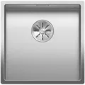 BLANCO CLARON 400-U Durinox | Edelstahl Spüle | Einbauart: Unterbau | für 45 cm breite Unterschränke | Widerstandsfähig gegenüber Kratzern | Großes Beckenvolumen | [44x44x19,9 cm]