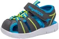KangaROOS Unisex Kinder K-tiffy Sandale, Steel Grey/Lime, 29 EU
