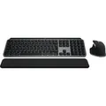 Logitech MX Keys S Combo for Mac, kabellose Tastatur/Maus mit Handballenauflage, beleuchtete Tastatur, schnellscrollende Maus, Bluetooth USB C für... - Silber/Schwarz