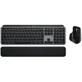 Logitech MX Keys S Combo für Mac, kabellos, DE-Layout Tastatur und Maus Set, Speziell angepasste Tasten und Funktionen für macOS