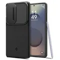 Spigen Optik Armor Hülle Kompatibel mit Samsung Galaxy S25 Ultra Schwarz