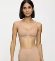 Triumph Bügelloser BH Modern Lace+Cotton Spitzeneinsätze, starker Halt ohne Bügel, atmungsaktiv, leicht