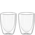 Leonardo DUO Doppelwandbecher 2er Set, Glas für Tee und Kaffee, Heissgetränk Tasse, Höhe 11 cm, 300 ml, Glas, 053060