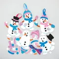 Snowman Mix and Match Kits  Pack of 8, Christmas Arts and Crafts and Christma...