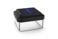 GreenBlue LED Gartenleuchte Solarmastleuchte für Zaun Outdoor geeignet, LED fest integriert, Warmweiß, solarbetriebene LED Gartenlampe für Garten und Zaun wetterfest