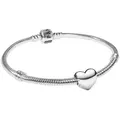 Pandora Charm-Armband Silber Starter-Set Be Love Herz silberfarben 19 cm