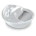 Pioneer Pet Raindrop Ceramic Drinking Fountain for Pets, White