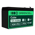 Green Cell AGM 12V 8,5Ah Akku Vlies Batterie VRLA Blei Bleiakku Ersatzakku Versorgungsbatterie Zyklenfest Wartungsfrei für Alarm, USV, UPS, Energiereserve, Sicherheitstechnik, Telekom