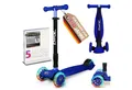 KINNAZ Tretroller Kinderroller ab 5 Jahre, faltbar, Höhe einstellen, LED Räder, Garantie, (Kinderroller, Kinnaz Two), faltbar, höhenverstellbar, LED Räder, Ersatzteilservice, aus Hamburg