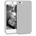 kwmobile Handyhülle für Apple iPhone SE (1.Gen 2016) / iPhone 5 / iPhone 5S Hülle - TPU Case - Kabelloses Laden - Schutzhülle Cover in Hellgrau matt