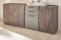 Sideboard "Piano" in Eiche und grau Kommode mit Soft-Close 200 x 80 cm