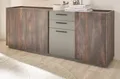 Sideboard Kommode Eiche grau Wohn Esszimmer Anrichte 200 cm mit Soft-Close Piano