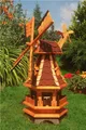 *Windmühle,Windmühlen, kugelgelagert 1,0 m rot, Garten, einstellbares Kugellager