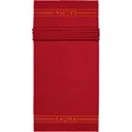 frottana Sauna – Saunatuch mit Bordüre 80 x 200 cm aus 100% Baumwolle, ruby