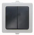 Kopp 565556008 Thermoplast Schwarz - Grau Lichtschalter (565556008)