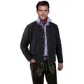 Moschen-Bayern Trachtenstrickjacke Trachtenjacke Herren Trachtenstrickjacke Trachtenjanker Strickjacke schwarz 56