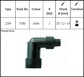 NGK 8760 LZEH Zündkerzenstecker 90 Grad  10-12-14 mm schwarz