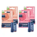 Labello Lippenpflegestift Lippenpflege Set CARING BEAUTY 2x NUDE + 2x ROSE, 4-tlg.