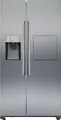Siemens Side by Side Kühlschrank KA93GAIEP | iQ500 | 560 l | noFrost | Eis- & Wasserspender | Edelstahl | E, E (Spektrum A bis G)
