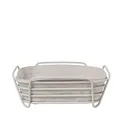 Blomus -DELARA- Brotkorb Size L, quadratisch, herausnehmbare Stofftasche, stilvolles Design, 26 x 26 cm, Farbe Moonbeam (64075)