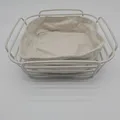 Blomus DELARA Brotkorb Size L quadratisch Moonbeam Design 26 x 26 cm Edelstahl
