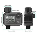 Sprinkler-Timer, Einzelauslass, automatisches Bewaesserungssystem, Bewaesserungstimer mit grossem LCD-Bildschirm/Regenverzoegerung/Verstopfungsschutzfilter/IP55 wasserdichter Wassertimer fuer Garten, Rasen, Pool