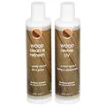 Susany Holzpflege-Set Holzmöbel Holzpflegeset Holzreiniger Mit Bedienungsanleitung,2 x 250 ml für geölte, gewachste Holzoberflächen,Flaschen mit bunten Etiketten, Kappen und Unterkappen