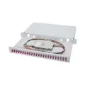 Assmann Fiber Optic Sliding Splice Box. 1U. Equipped 24x LC duplex. incl. PG 16 Screw. Splice Cassette OM4 Color Pigtails. Adapter (DN-96332-4)