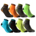 8 Paar Sportsocken Damen Sneaker Socken Quarter NEON verstärkte Frotteesohle 16209 WP (35-38)