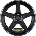 Momo Five matt titan polished 8x17 ET42 - LK5/112 ML72.3 Felge Alu