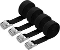URAQT Spanngurt Befestigungsgurt Gepräck Transport Fracht 4 Stück 2m x 20mm