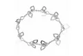 NKlaus Silberarmband 925 Silber 20cm Designer Herz in Herz Damen 12784 (1 Stück), Made in Germany